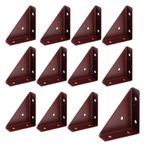 Floatdream 12 Adet Köşe Açısı, Köşe Açısı Metal Siyah, Köşe Bağlantısı Köşe Bağlantısı, Yatakları, Masaları, Gardıropları, Dolapları ve Daha Fazlasını Sabitlemek İçin