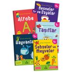 FLOKİ ÇOCUK 5 Yaş Eğitici Tanımlama Etkinliği “5 Yaş Noktaları Birleştirelim” Eğlenceli Okul Öncesi Set 5 Kitap