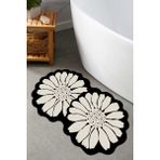 Flor Extrana 70X120 Banyo Paspası, Kaymaz Tabanlı, Yıkanabilir Djtbanyo - Renkli