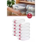 Flora 10 Adet Şeffaf Kadın Ayakkabı Kutusu, Dolap İçi Steril Ayakkabı Saklama Düzenleyici 10’lu Set