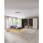 Flora 6 Cam Kapaklı Yatak Odası Takımı - Full Cam Kapaklı