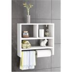 Flora Design Beyaz Mutfak Rafı Modern Tasarım Suntalam Malzeme ile Geniş Depolama Fonksiyonu