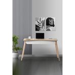 Flora Design Flora Logo 120 (Meşe) / Çalışma Masası / Bilgisayar Masası / Ders Çalışma Masası / Öğrenci Masası - 120x65