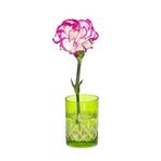 Flora Design- Minimal Yeşil Kesme Cam Vazo