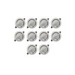 Flora Elektromarket Cata 10 Adet 6w Led Spot 3 Renk Işık Krom Kasa