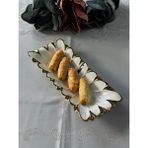 Flora Gold Dikdörtgen Sunum Tabak 32 cm - 1 Adet