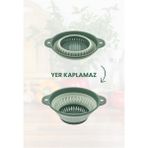 Flora Katlanabilir Yuvarlak Süzgeç 1,8 Litre Yeşil - Renk - Açık Yeşil