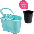 Flora Kirli Su Hazneli Temizlik Kovası F059 - Mavi