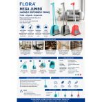 Flora Mega Jumbo Hazneli Süpürgeli Faraş