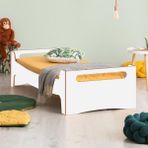 Flora Montessori Yatak Mdf Çocuk ve Bebek Karyola - 100 x 200 cm - Beyaz