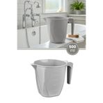 Flora Ölçülü Maşrapa 1,5 Litre, Göstergeli Banyo WC Bahçe Maşrapası F348 Gri