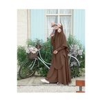 FLORA TEKSTİL 2Lİ TAKIM KALİTELİ TESETTÜR ÇARŞAF ELBİSE -ELBİSE VE SUFLE