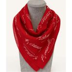Flora Tekstil Kırmızı Ay Yıldız Türk Bayrağı Temalı Pamuk Kumaş Fular - Bandana - 23 Nisan, 29 Ekim, 19 Mayıs