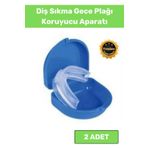 Floranova Premium Diş Çene Sıkma Gece Plağı Koruyucu Aparatı Önleyici Dişlik Uyku Aparatı Gıcırdatma 2li
