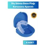 Floranova Premium Diş Çene Sıkma Gece Plağı Koruyucu Aparatı Önleyici Dişlik Uyku Aparatı Gıcırdatma 4lü