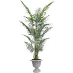 Florayapaycicekcom Yapay Areka 3 Gövdeli 180 Cm Siyah Plastık Saksı