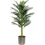 Florayapaycicekcom Yapay Areka Tek Gövdeli Metal Saksı