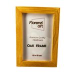FlorenziArt Handmade Solid Oak Picture Frame | Natural & Black | Multiple Sizes | Minimalist Wall & Table Decor (Naturel, 10x15)