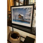 FlorenziArt Handmade Solid Oak Picture Frame | Natural & Black | Multiple Sizes | Minimalist Wall & Table Decor (Siyah, 40x50)