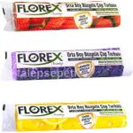 Florex 3'lü Büzgülü Orta Boy Çöp Torbası 55X60CM Çilek, Lavanta, Limon Kokulu 30 Adet