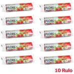 Florex 40 Litre Büzgülü Çilek Kokulu Çöp Torbası Poşeti / 55 x 60 Cm. - 10 Adetlik 10 Rulo