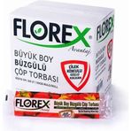 Florex 65 x 70 cm 10 x 10 Rulo Büzgülü Çilek Kokulu Çöp Poşeti