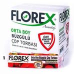 Florex Büzgülü Çilek Kokulu 55 x 60 cm 10x25 Rulo Çöp Poşeti