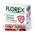 Florex Büzgülü Çilek Kokulu Orta Boy 55x60 cm 15 Adet Çöp Poşeti 1 Paket