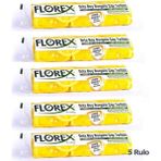 Florex Büzgülü Limon Kokulu 55 x 60 cm 5x10'lu Sarı Çöp Poşeti