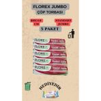 Florex Florex standart Jumbo Boy (80X110CM) Çöp Poşeti x 5 Rulo 50 Adet - 80 x 110 cm