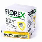 Florex Limon Kokulu Büzgülü Büyük Boy Çöp Torbası 65 X 70 cm 25 Rulo