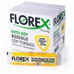 Florex Limon Kokulu Büzgülü Orta Boy Sarı Çöp Torbası 25 Rulo x 10 Adet