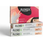 Florex Tek Kullanımlık Hibrit Eldiven - Silikon Lateks İçermez, Yumuşak Doku Elastik Tasarım, Gıda Uyumlu Çok Amaçlı Eldiven