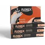 Florex Tek Kullanımlık Hibrit Eldiven - Silikon ve Lateks İçermez, Yumuşak Doku ve Elastik Tasarım, Gıda Uyumlu Çok Amaçlı Eldiven (1, Siyah, M)