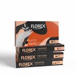 Florex Tek Kullanımlık Hibrit Eldiven - Silikon ve Lateks İçermez, Yumuşak Doku ve Elastik Tasarım, Gıda Uyumlu Çok Amaçlı Eldiven (6, Siyah, L/XL)