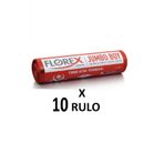 Florex Tıbbi Atık Baskılı Jumbo Boy ( 80X110 Cm) Çöp Poşeti 10 Rulo 100 Adet
