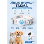 Floria AirTag Uyumlu Kedi Tasması – Ayarlanabilir, Yumuşak ve Hafif Tasma