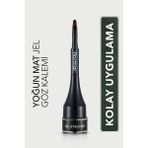 Flormar 004 Yeşil Renkli Yoğun Jel Dokulu Mat Eyeliner Mini Fırçalı 8690604591909 Gün Boyu Kalıcı