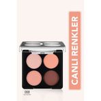 Flormar 008 Fall In Love Pembe Kahve Mat ve Işıltılı Far Paleti