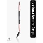 Flormar 015 Brow Brush&Groomer Ergonomik Uçlu 2'si 1 Arada Kaş Fırçası