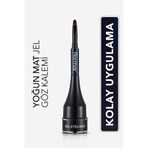 Flormar 02 Oceanblue Özel Fırça Başlıklı Yoğun Pigmentli Mat Jel Eyeliner