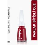 Flormar 048 Fiery Red Nail Enamel Uzun Süre Kalıcı Besleyici Oje