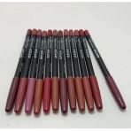 Flormar 12'li Waterproof Matte Color Lipstick Jumbo Kalın Kalem Dudak Kalemi