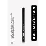 Flormar Extreme Tattoo Mat Asansörlü Kalemtıraşlı Jel Göz Kalemi & Far Stick - 001 Onyx