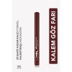 Flormar Extreme Tattoo Mat Asansörlü Kalemtıraşlı Jel Göz Kalemi & Far Stick - 002 Burgundy