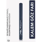 Flormar Extreme Tattoo Mat & Işıltılı Asansörlü Kalemtıraşlı Jel Göz Kalemi & Far Stick - 006 Navy - LACİVERT