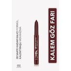 Flormar Extreme Tattoo Mat & Işıltılı Asansörlü Kalemtıraşlı Jel Göz Kalemi & Far Stick 8682536118972 002burgundy