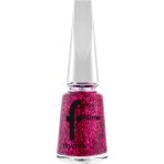 Flormar Glitter Yarı Transparan & Parlak Bitişli Simli Oje - PEMBE & BRONZE
