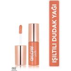 Flormar Glow Lip Oil Nemlendirici Etkili & Işıltılı Bitişli Renkli Dudak Yağı (002 Cocoa Kiss) 8682536104098 - Beyaz