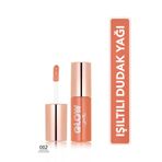 Flormar Glow Lip Oil Nemlendirici Etkili & Işıltılı Bitişli Renkli Dudak Yağı - 002 COCOA KISS